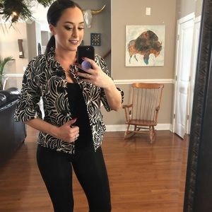 Gorgeous black And white blazer jacket